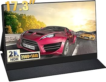ポータブルモニター　17インチ Amazon.co.jp: モバイルモニター 17.3インチ2K 2560*1600 青光源
